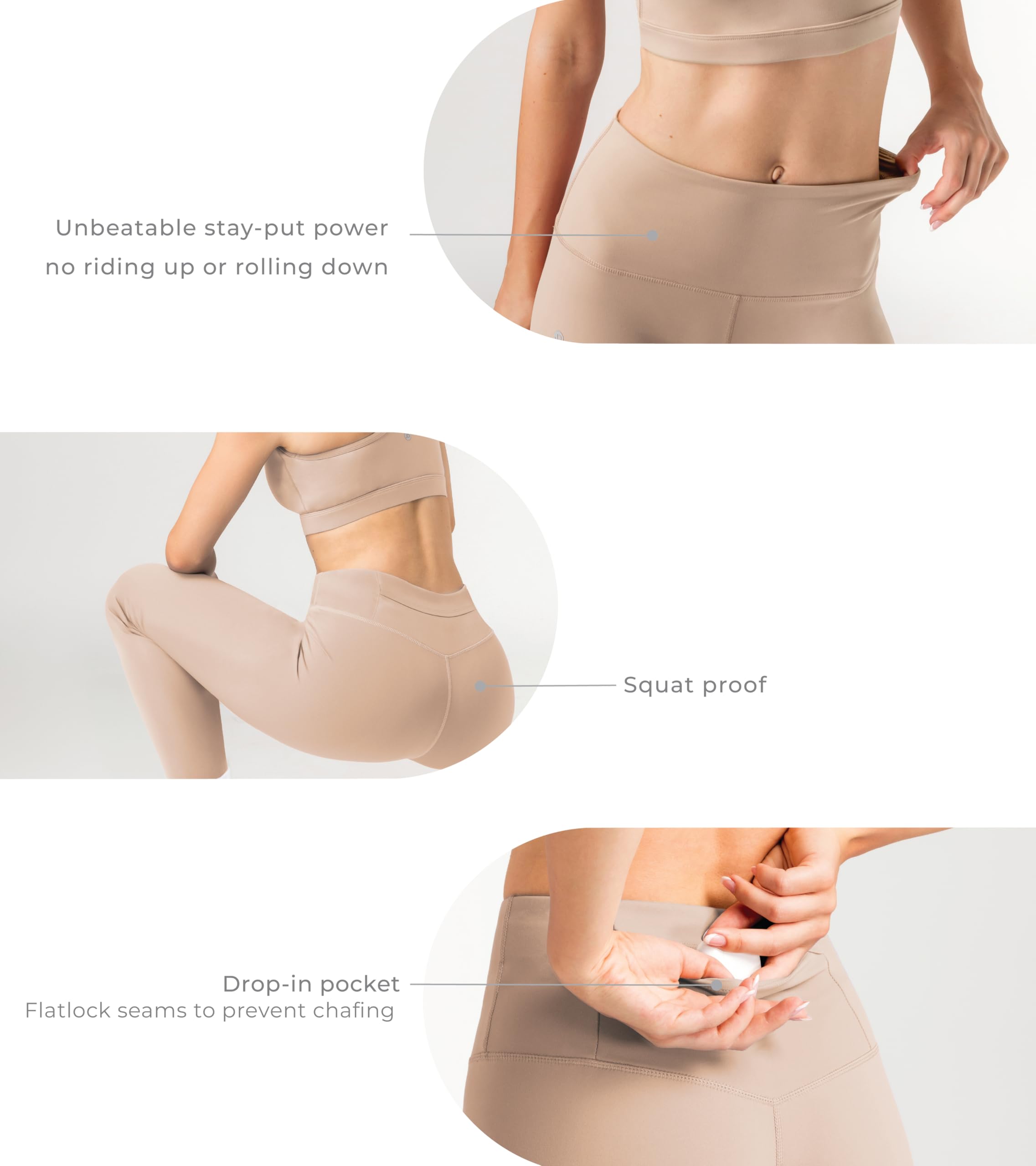 Leggings Souples à Taille Haute pour Femmes - Leggings de Yoga Épais Non Transparents avec Contrôle du Ventre, Leggings pour Cyclisme, Entraînement, Yoga