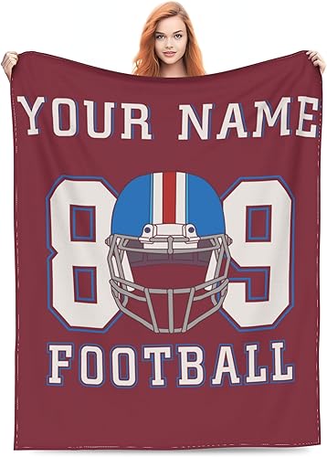 Ti Caldi Manta personalizada con fotos, texto, manta de fútbol personalizada, manta de franela personalizada, manta de Navidad, cumpleaños, día de