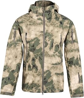 OIUHJN Men's Summer Jacket Lightweight Fleece Jumpsuit for Men Riding Mountaineering Soft Camouflage Outdoor Camouflage Quick Dry Windproof Jacket An Men's Pullover