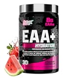EAA Hydration | EAAs + BCAA Powder | Muscle Recovery, Strength, Muscle Building, Endurance | 8G Essential Amino Acids + Electrolytes | Strawberry Watermelon 30 Serving