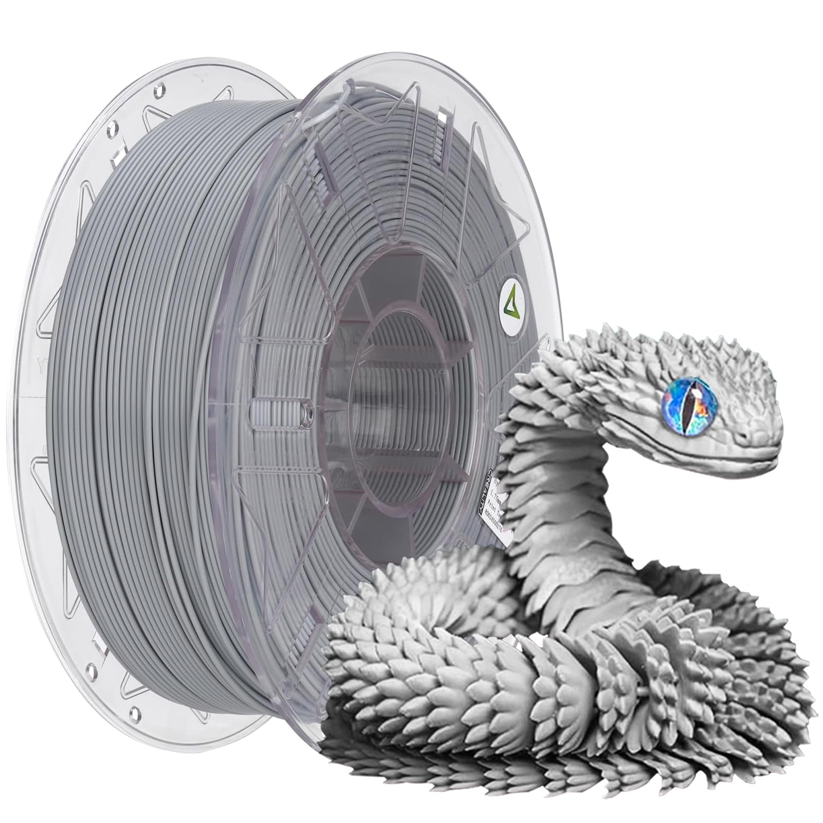 2025 New Official RFID CREALITY Hyper PLA RFID Filament 1.75mm for K2 Plus Combo, High Speed 30-600mm/s 3D Printer Filament, 1kg(2.2lbs)/Spool Hyper PLA RFID Support CFS, for Most 3D Printers Grey