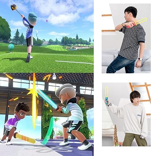 Miniatura 5 de 10 in 1 Switch Sports Accessories Bundle, FW ZONE Accessories Kit Family Sports Game Bundle with Game Sword, Tennis Rackets, Wrist Strap,Leg