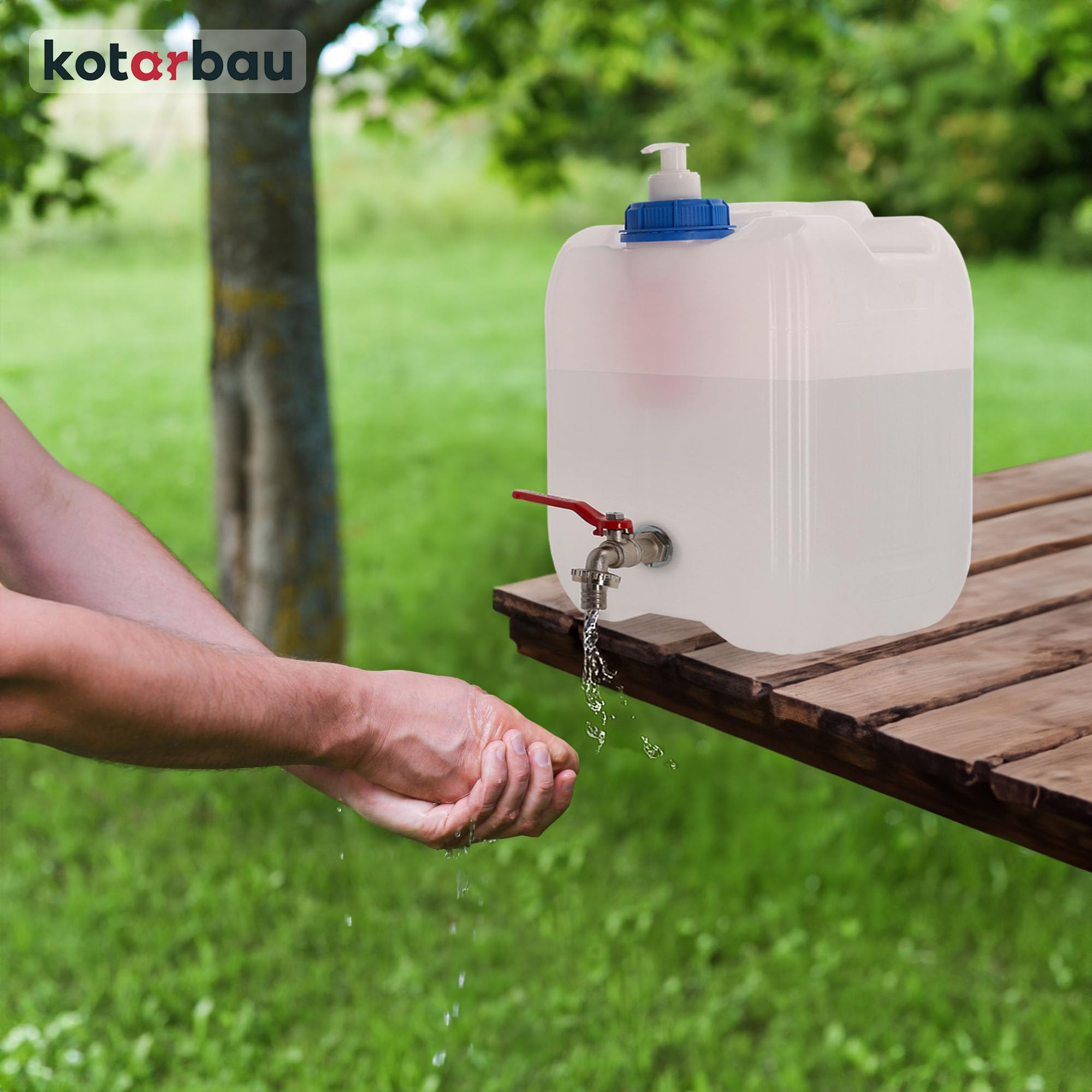 Tanica Per Acqua Con Rubinetto KADAX - Serbatoio Con Dispenser Sapone, 5-30 Litri