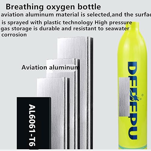 Miniatura 7 de DEDEPU S3000 Mini equipo de tanque de buceo, cilindro con capacidad de 10 a 15 minutos, diseño recargable de 0,5 litros, utilizado para