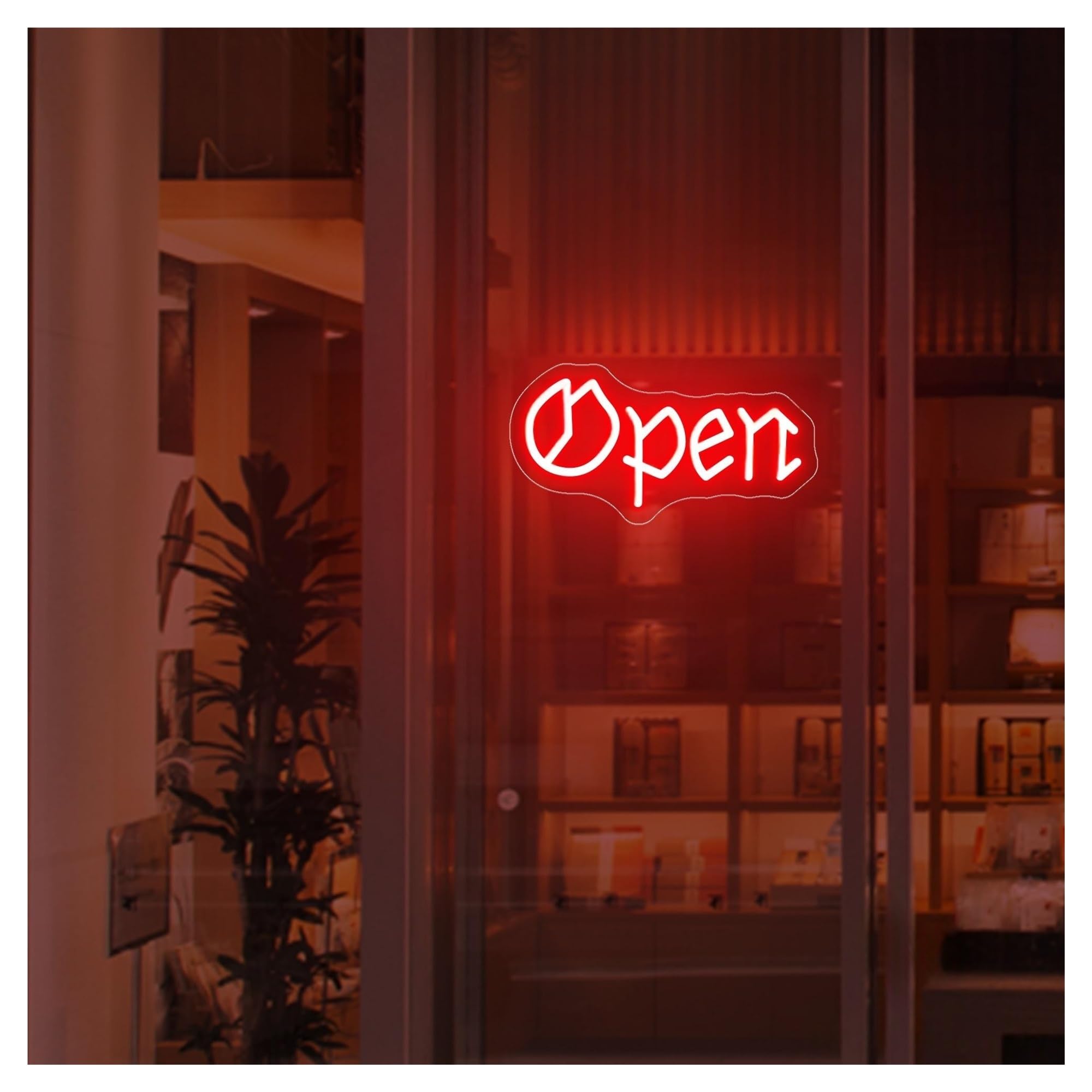 Shouxi B Sign Lamp Gothic Neon Open Sign Personalized Wall Light, Restaurant Ar Hanging Decor, Font Usiness Storefront Window Display 18Cmx36cm(B)