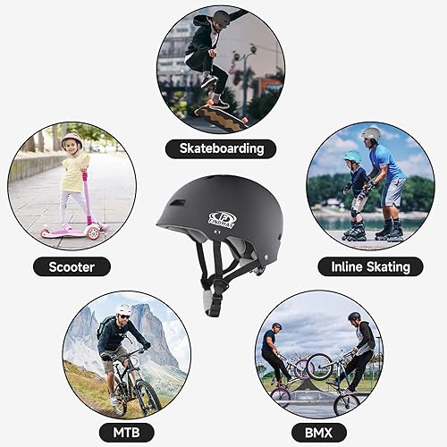 Miniatura 2 de Findway Skateboard Bike Helmet - Bicycle Helmet for Kids Youth & Adults Suitable for Commuter,Skate, Scooter, Longboard & Incline Skating
