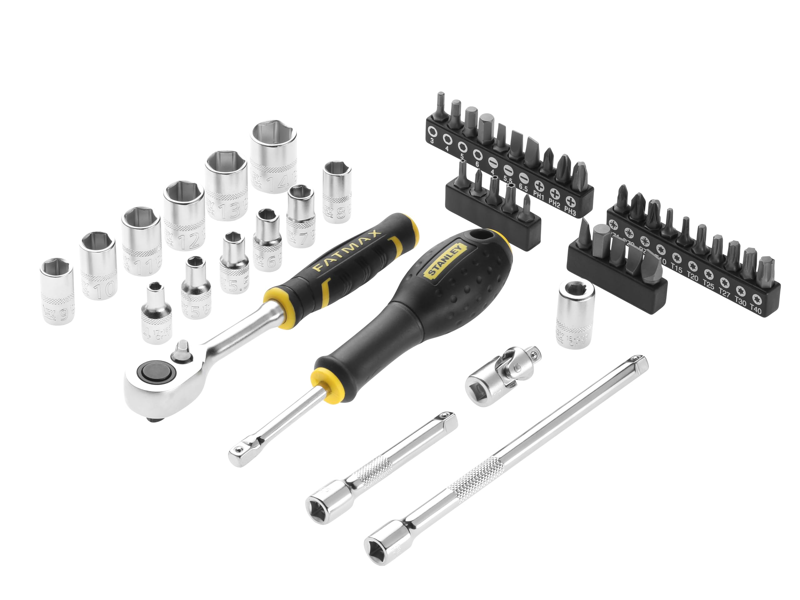 Stanley FMMT98101-0 Set Chiavi A Bussola Att. 1/4"-48 Pezzi-image