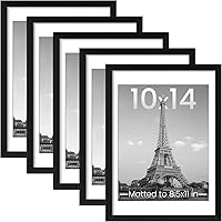 Vista 37 de upsimples - Portarretratos para galería de fotografías en la pared, marcos para fotos de 8 x 10 pulgadas con paspartú u 11 x 14 pulgadas sin Blanco