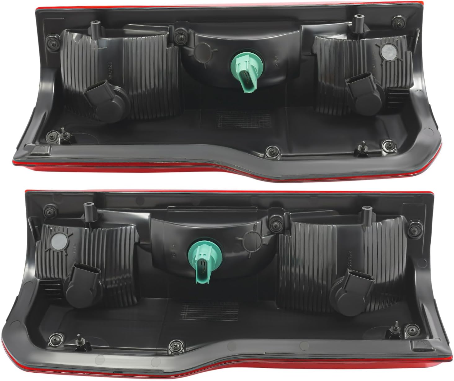 Halogen Tail Light Assembly, For 2023-2024 Ford F250 F350 SUPER DUTY w/o Blind Spot Models, Rear Brake Lamp Signal Assembly OEM PC3Z13404D PC3Z13405D (Driver+Passenger Side)