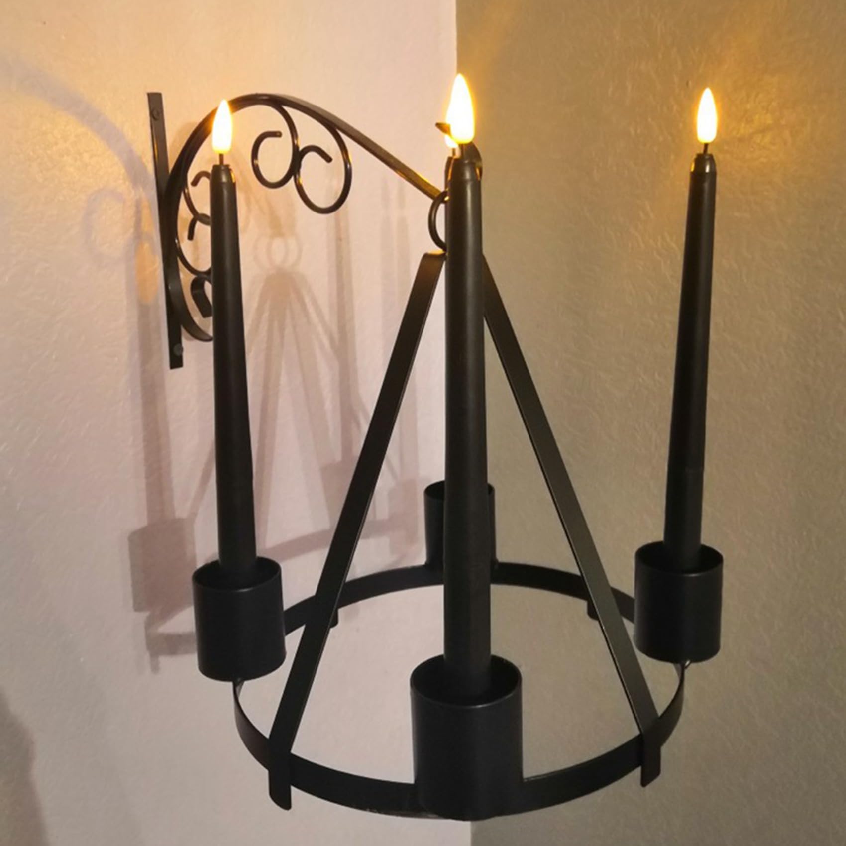 Paquete de 24 Velas de Cumpleaños LED Negras, Velas de Halloween LED Amarillas Sin Llama Parpadeantes con Pilas