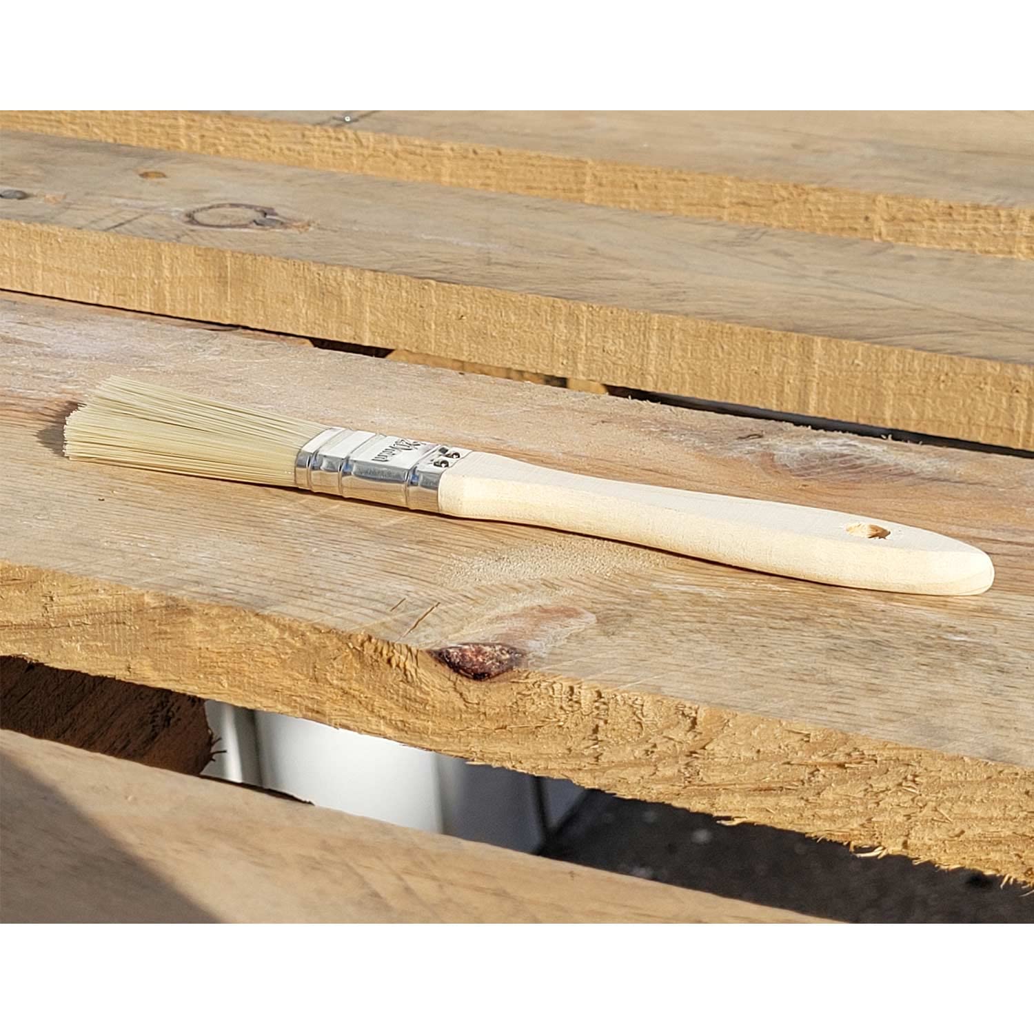 Marabu Pennello Piatto Per Artisti Misura 20 – Pelo Sintetico Toray – Legno FSC – Per Acrilico, Olio, Acquerello