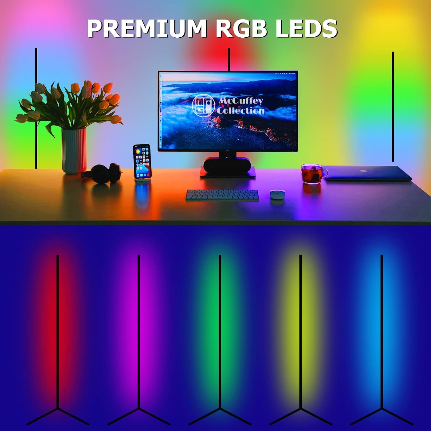 70% оƒƒ Dіѕсоunt McGuffey LED Floor Lamp, RGB Corner Light with Dimmable Remote Control, Minimalist Color Changing Light Column for Living Room Bedroom (Black, 20W) 70% оƒƒ Evеrуthіng McGuffey LED Floor Lamp, RGB Corner Light with Dimmable Remote Control, Minimalist Color Changing Light Column for Living Room Bedroom (Black, 20W)