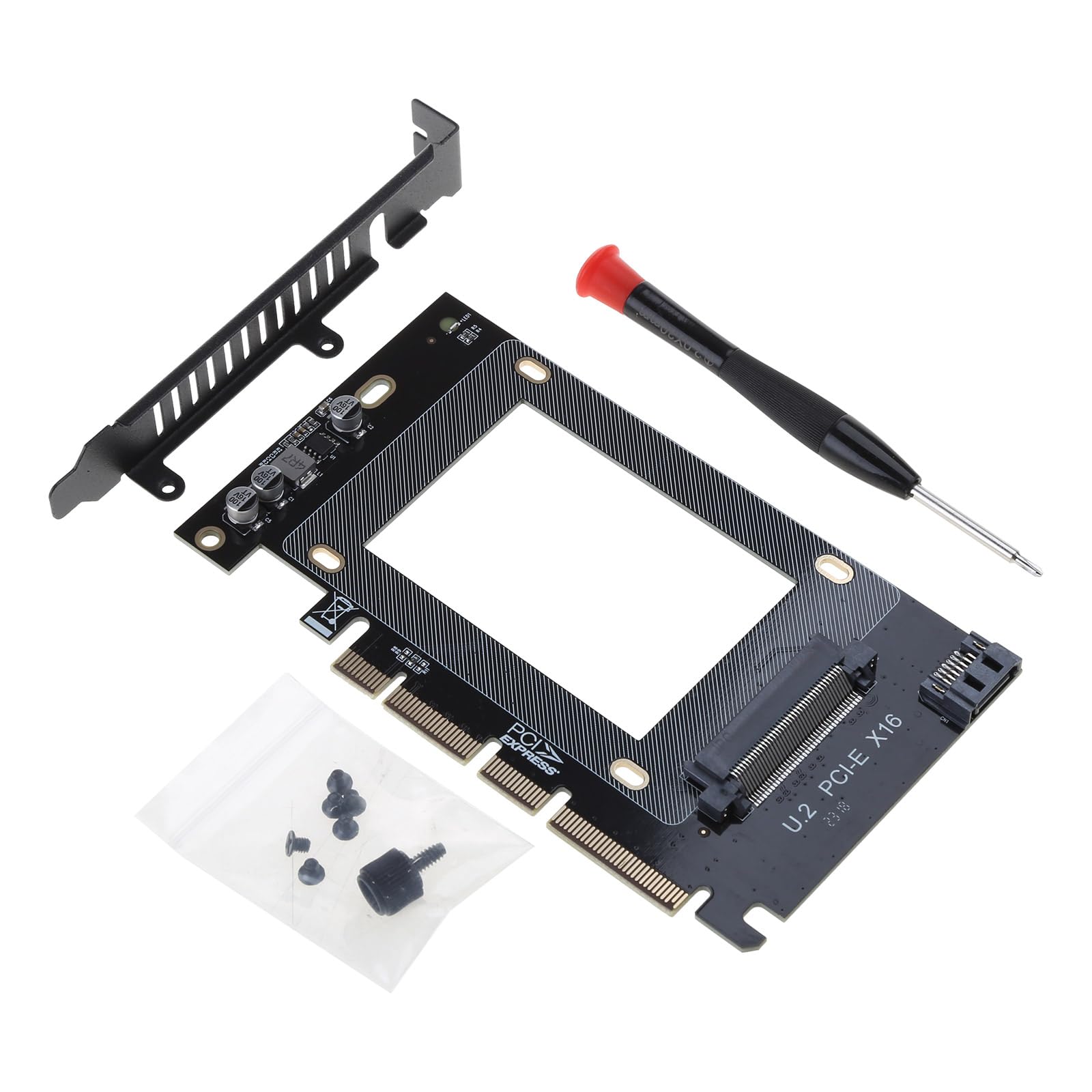 PCIE X16 U.2 SFF-8639 Expansion Card For TODC Power Supply Transmission.