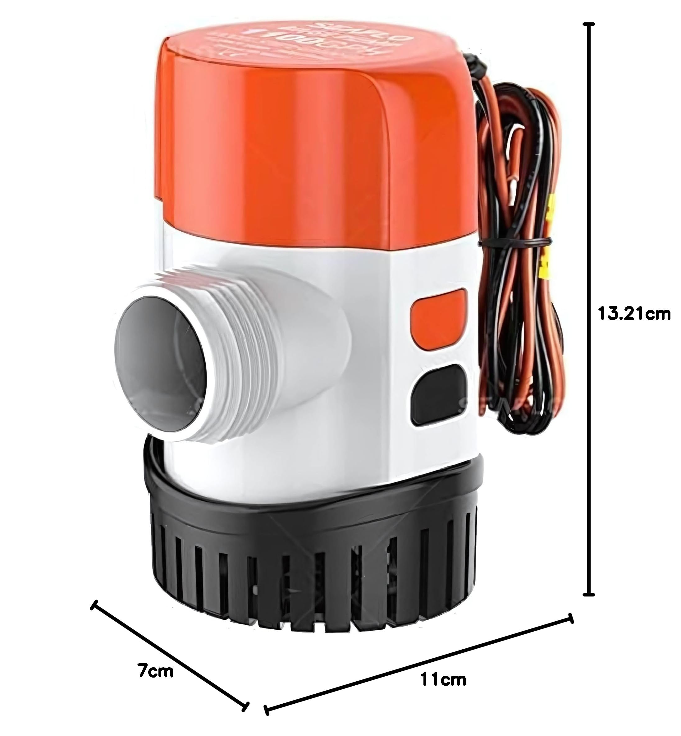 SEAFLO Bomba de sentina automática de detección de agua de 12 V 13B Series 1100 GPH