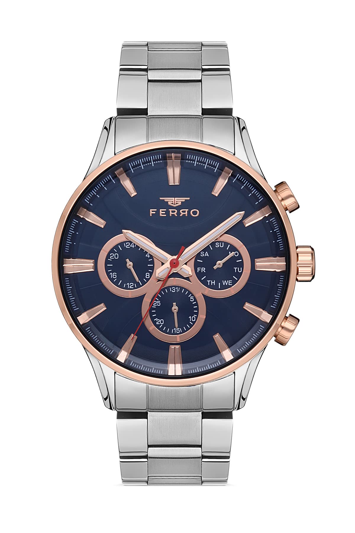 Ferro Spezia Analog Blue Dial Mens Watch-FM11180A-E3 (B09SG1L667) Amazon Price History, Amazon Price Tracker
