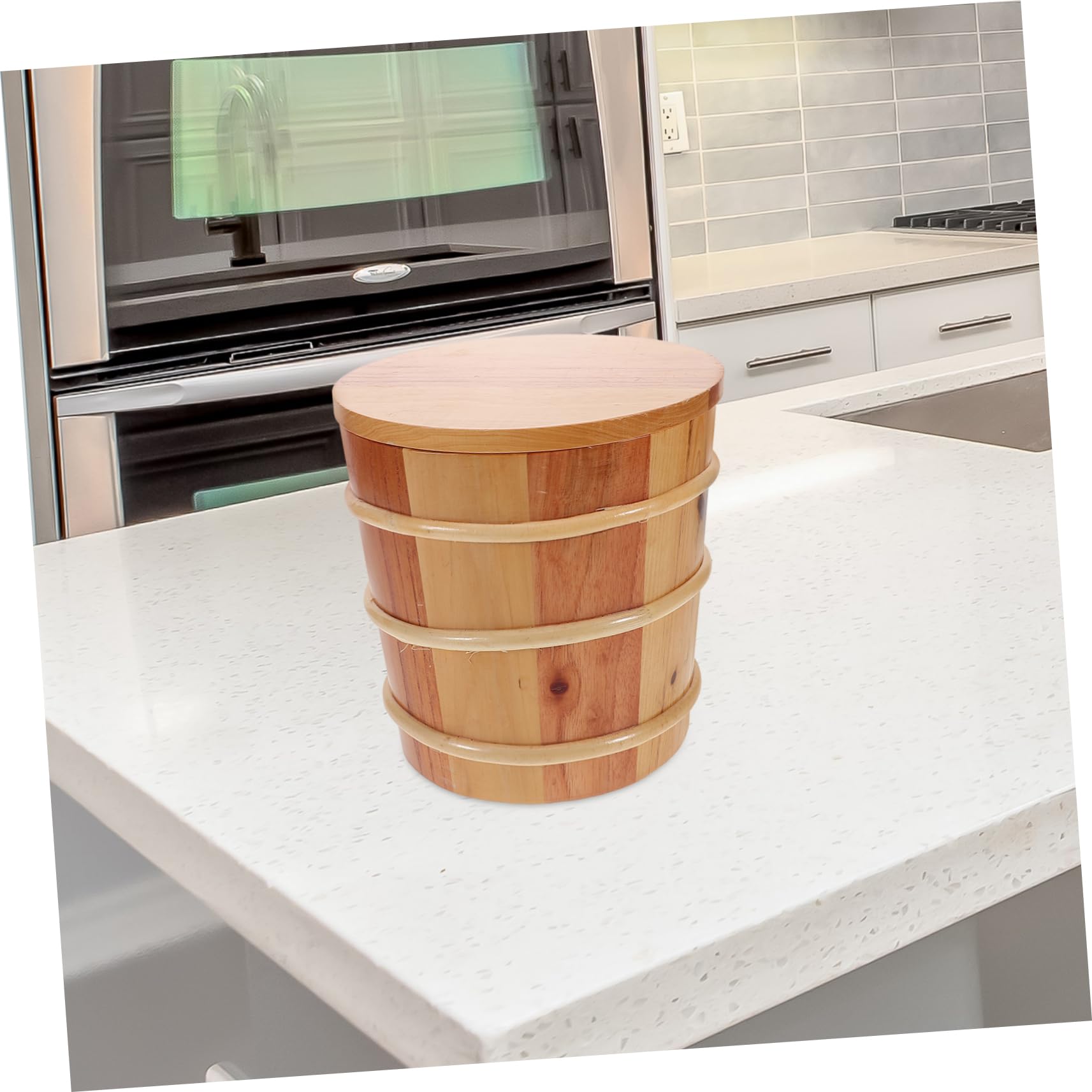 Alipis Secchiello Per Al Vapore in Massello Capacità Per Conservare e Alimenti Secchi Con Per Mantenere Freschezza Design Per Cucina