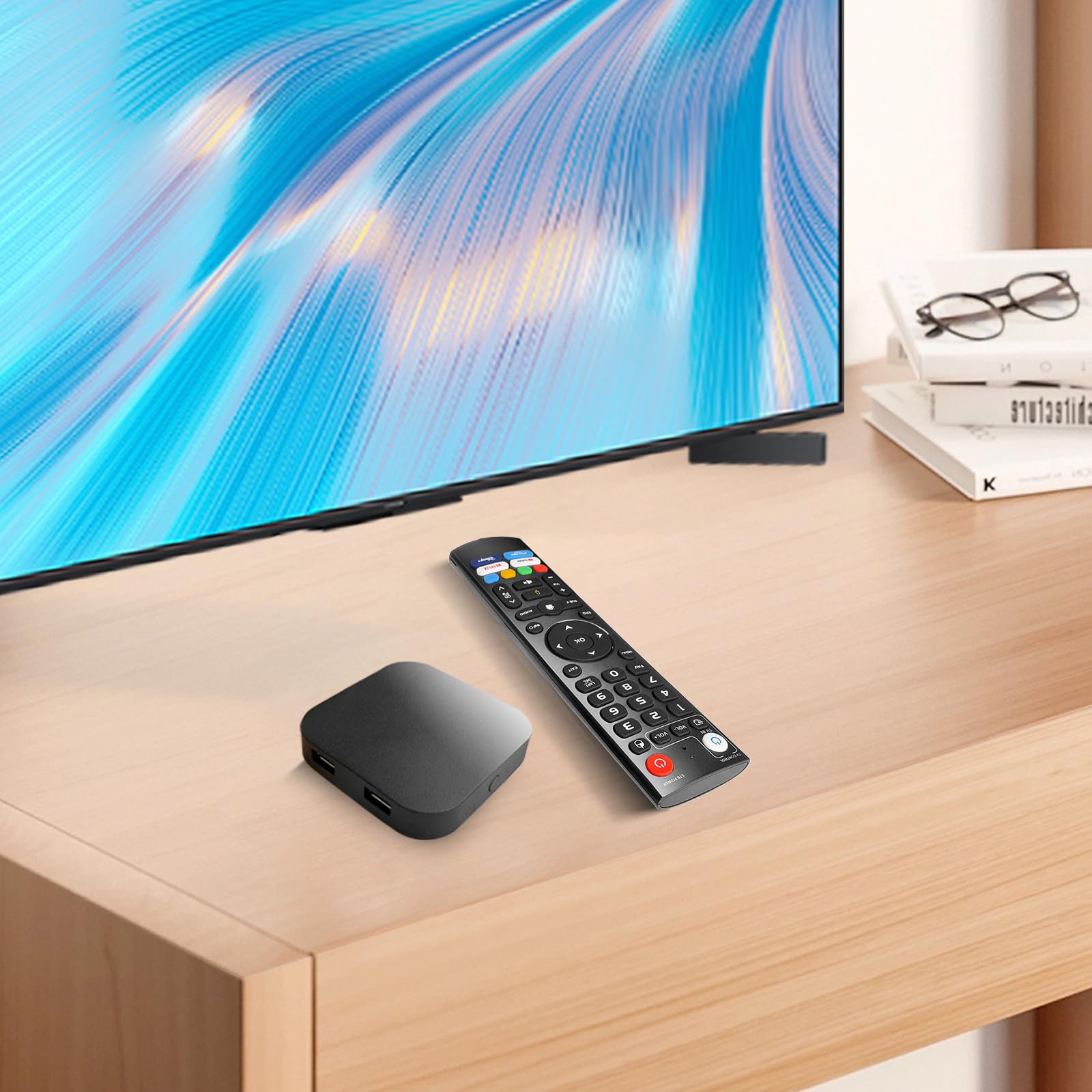 BOXPUT Q8 – Android 11.0 TV Box 4K Amlogic S905Y4, 4GB RAM + 32GB, Wi-Fi Dual-Band BT 5.0, Telecomando Vocale
