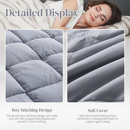 Miniatura 4 de Manta de plumón suave y ligera para cama, sofá, uso en interiores y exteriores, manta cálida y esponjosa, color oliva, tamaño King (108 x 88