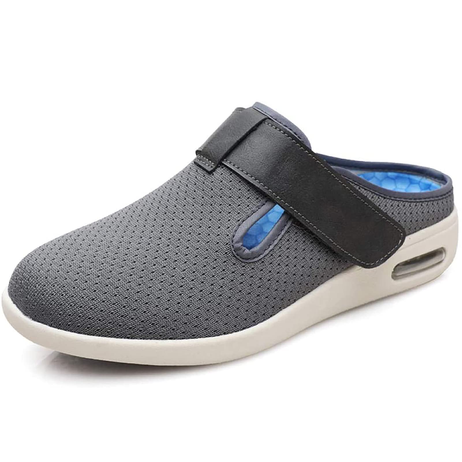Zapatillas Para Diabéticos Calzado Hinchado Por Artritis, Zapatos Para Ancianos Ajustables Para Hombres, Pies Hinchados Y Zapatillas De Deporte Transpirables, Muy Ancho Zapatillas,D,40