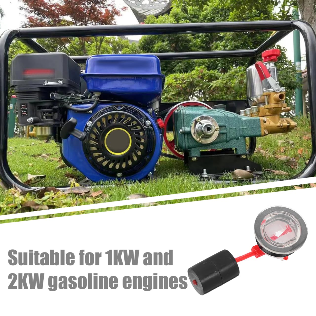 2 Stück Kraftstoffanzeige Für Generatoren Kraftstofftankanzeige Als Ersatz Zur Genauen Kraftstofffüllstandsanzeige Für Generator-Kraftstofftanks Einfacher Austausch