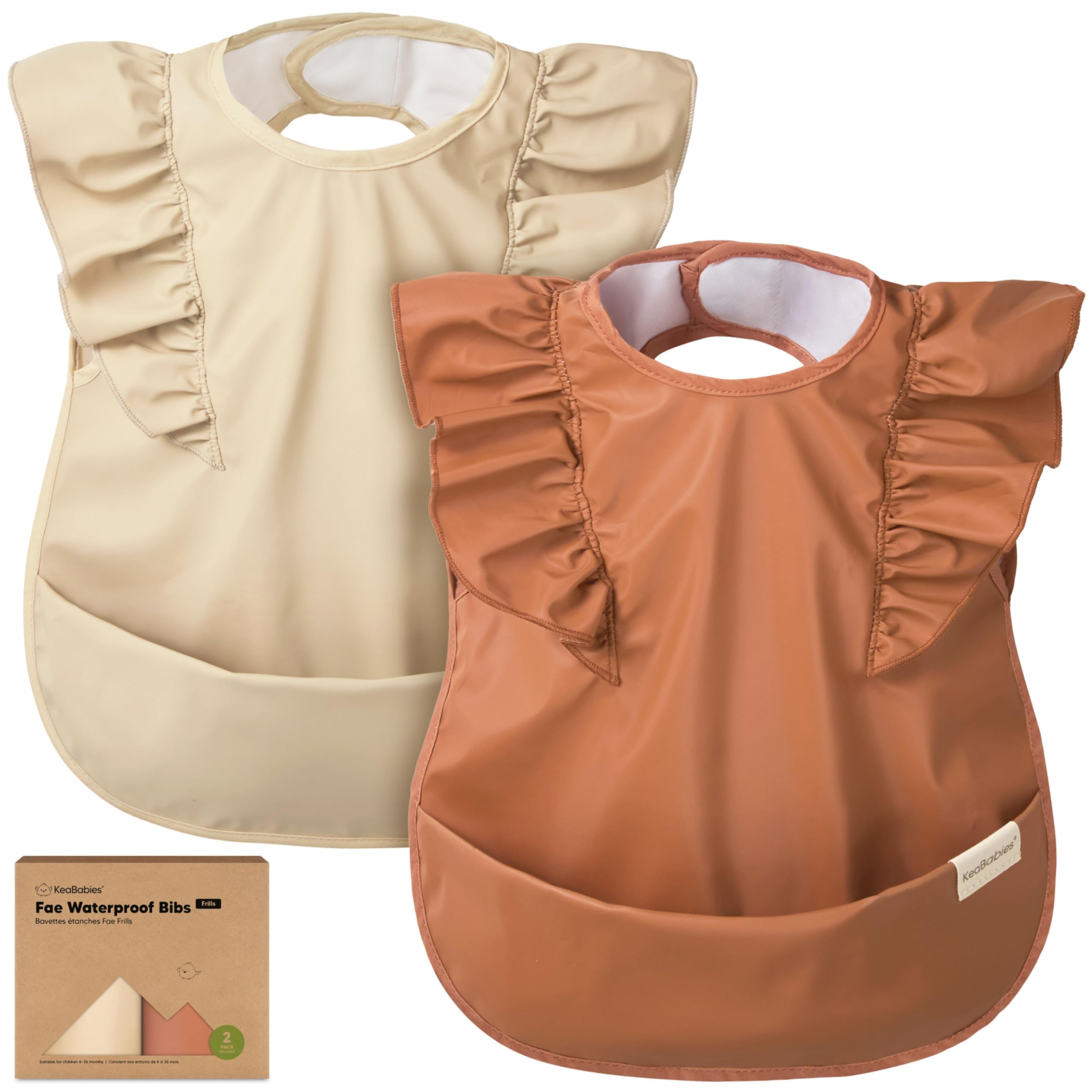 KeaBabies Waterproof Bibs - bibs and burp cloths | Mubboo