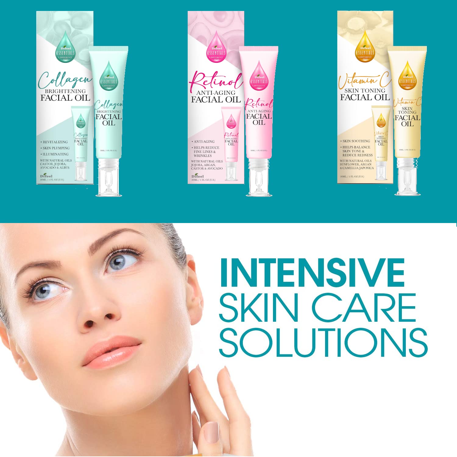Difeel Essentials Collagen Brightening Yüz Yağı 30ML