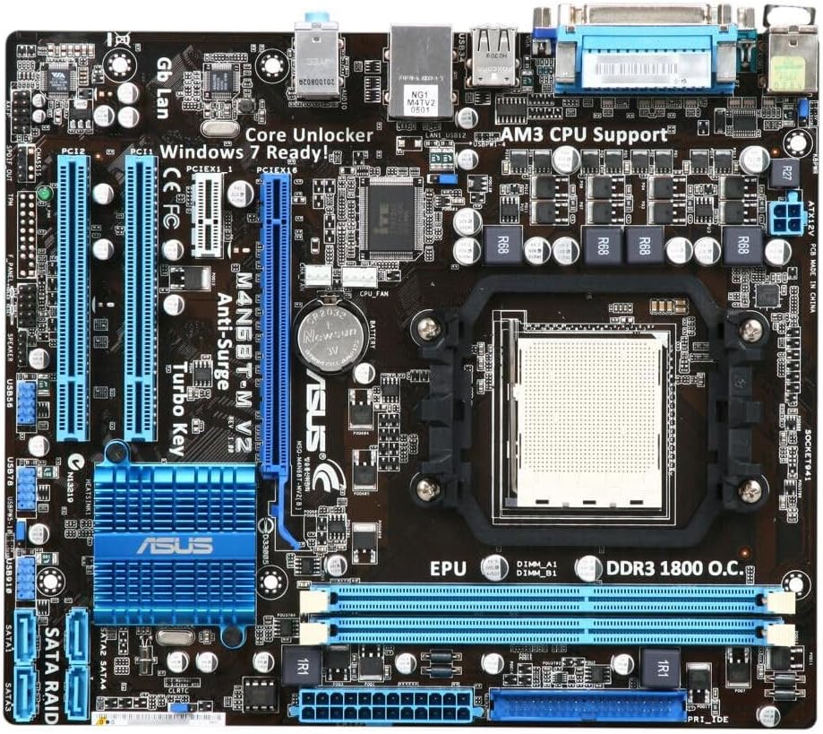 Asus M4N68T-M V2 Socket AM3/ GeForce 7025/ DDR3/ A&V&GbE/Micro ATX Motherboards