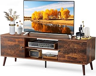 DUMOS TV Stand for 55 60 inch TV, Entertainment Center with Storage Cabi...