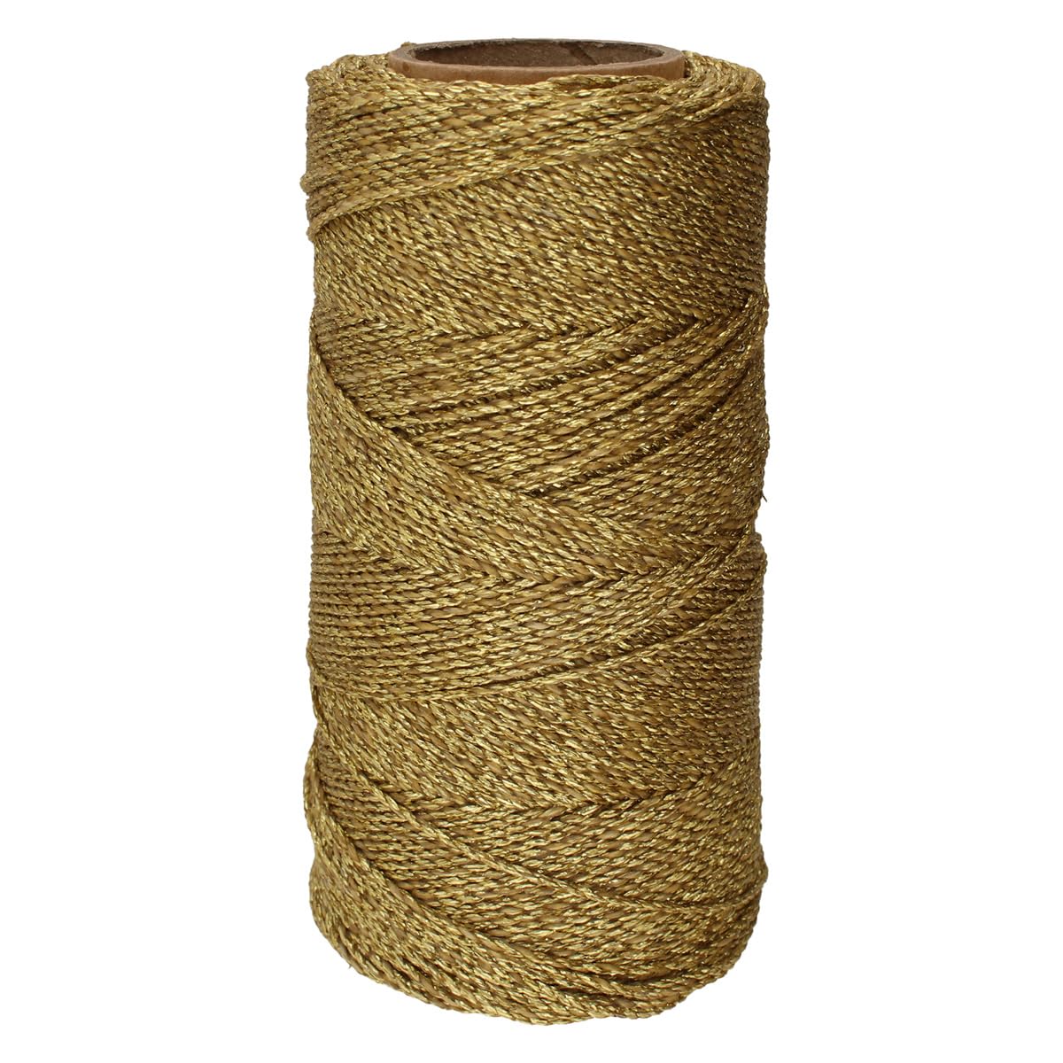 The Beadsmith Knot It woskowany sznurek poliestrowy, średnica 1 mm, szpula 144 m (144 m) (złoty)