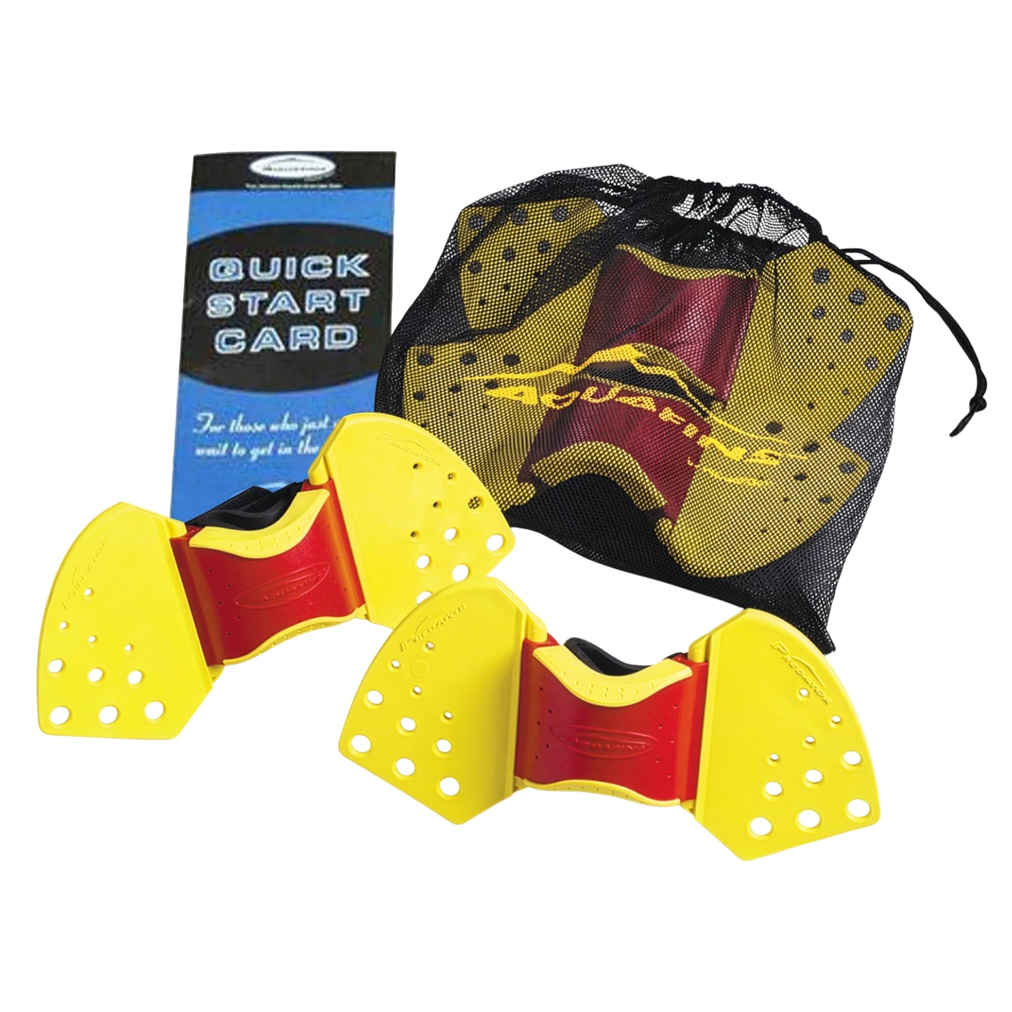 TheraBand Aquafins - Kit di esercizi acquatici per allenamento di resistenza all'acqua per parte superiore e inferiore del corpo, fisioterapia in piscina, attrezzatura per aerobica in acqua, 2 pinne,