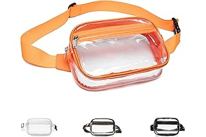 Clear Orange Fanny Pack for Stadiums