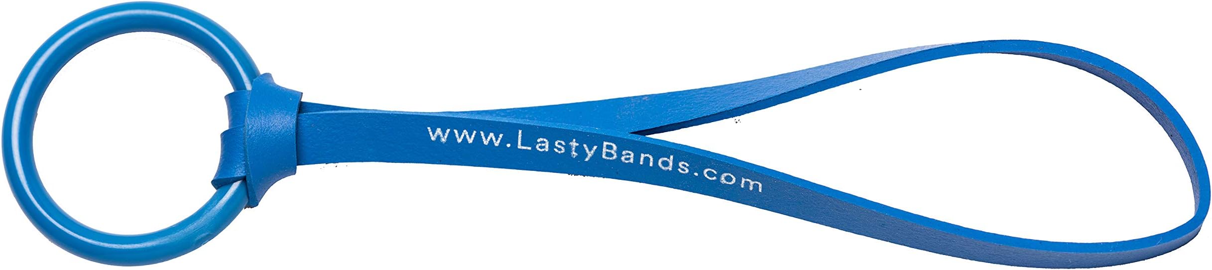 LastyBands Elastic Rubber Cord and Cable Tie for Camera Equipment, Audio, and Computer Cords Blue LB503