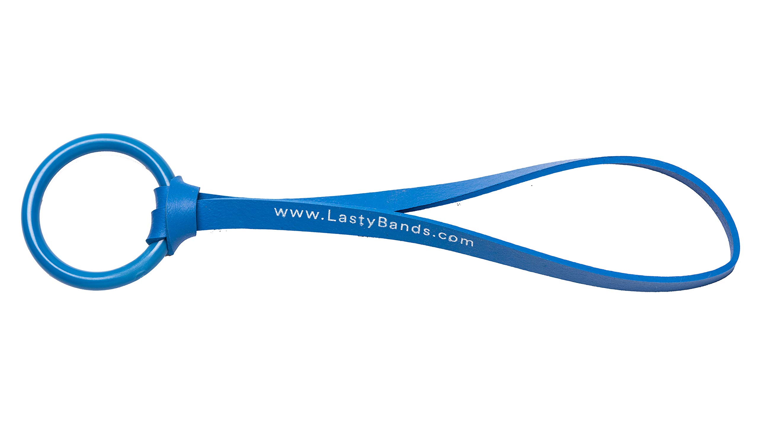 LastyBands Elastic Rubber Cord and Cable Tie for Camera Equipment, Audio, and Computer Cords Blue LB503