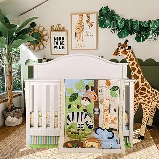 Brandream Jungle 3-Piece Nursery Bedding Set image