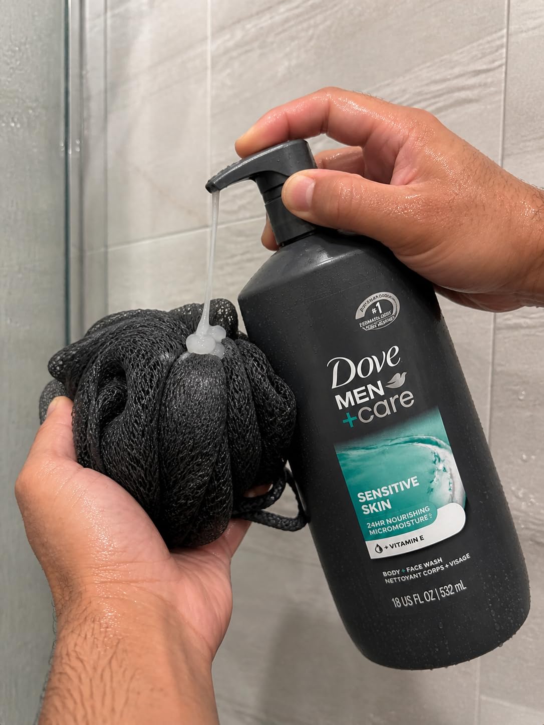Unilever DOVE MEN + CARE Body & Face Wash Sensitive Skin For Hydrated, Smooth Skin - 30 oz