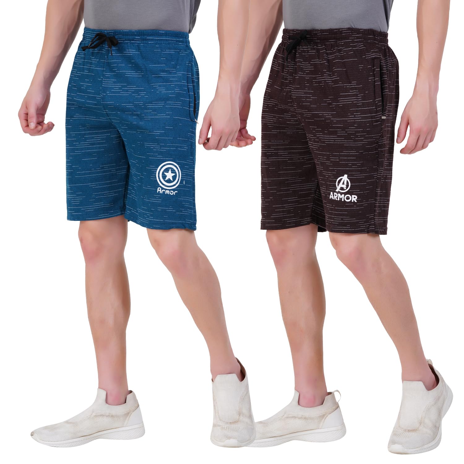Men's Cotton Regular Shorts - Pack of 2| Casual & Sportswear for Gym, Travel & Daily Use-image-7