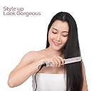 Syska HS6810Pro SalonFinish Hair Straightener with Ceramic Coating Aluminium Plate, PTC Technology, 360degree Swivel Cord with 1.8m length (Pink) gallery image