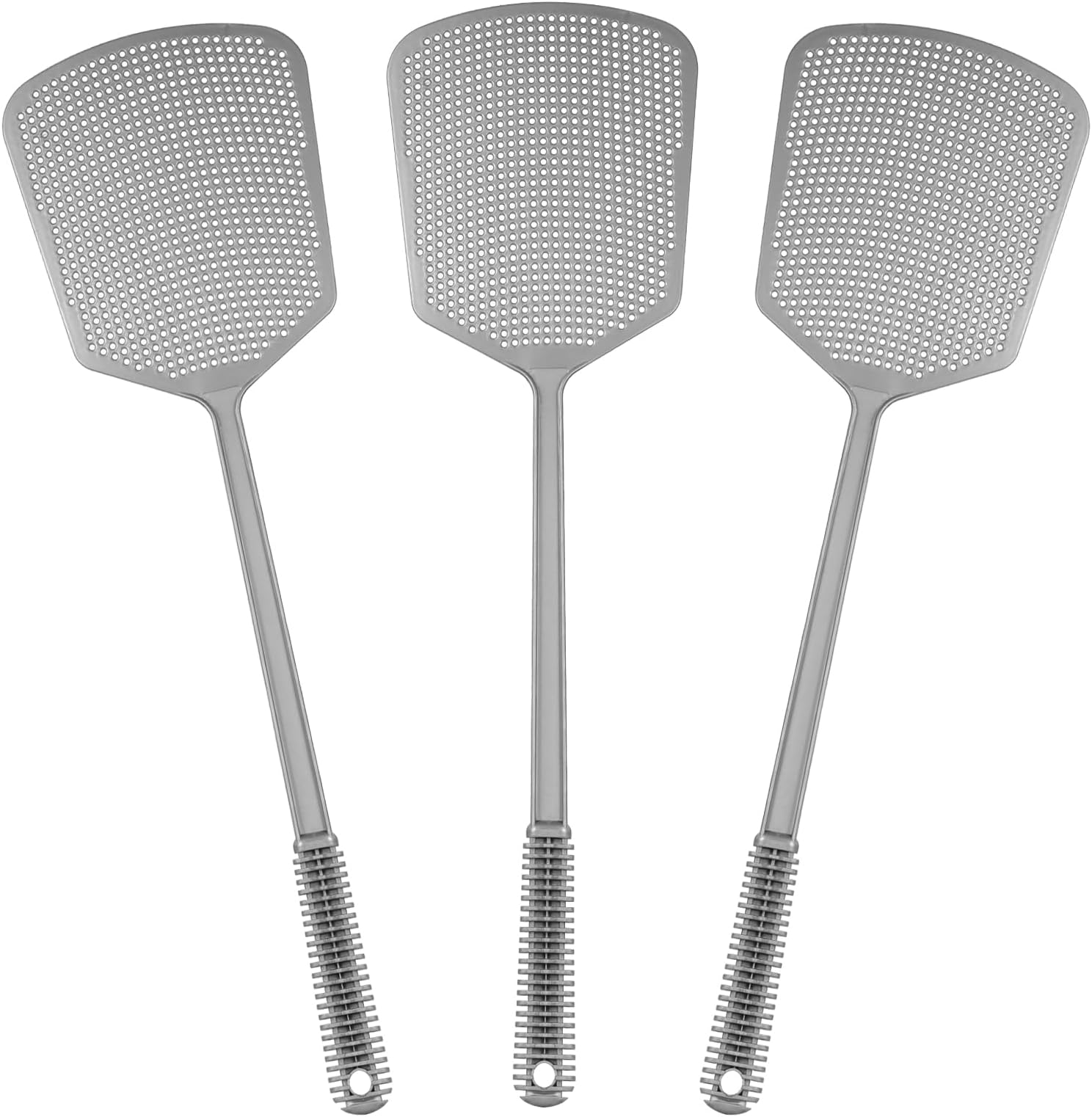 Fly Swatter Plastic Fly Swat 3PCS Manual Flyswatter Long Handle Racket for Indoor Outdoor