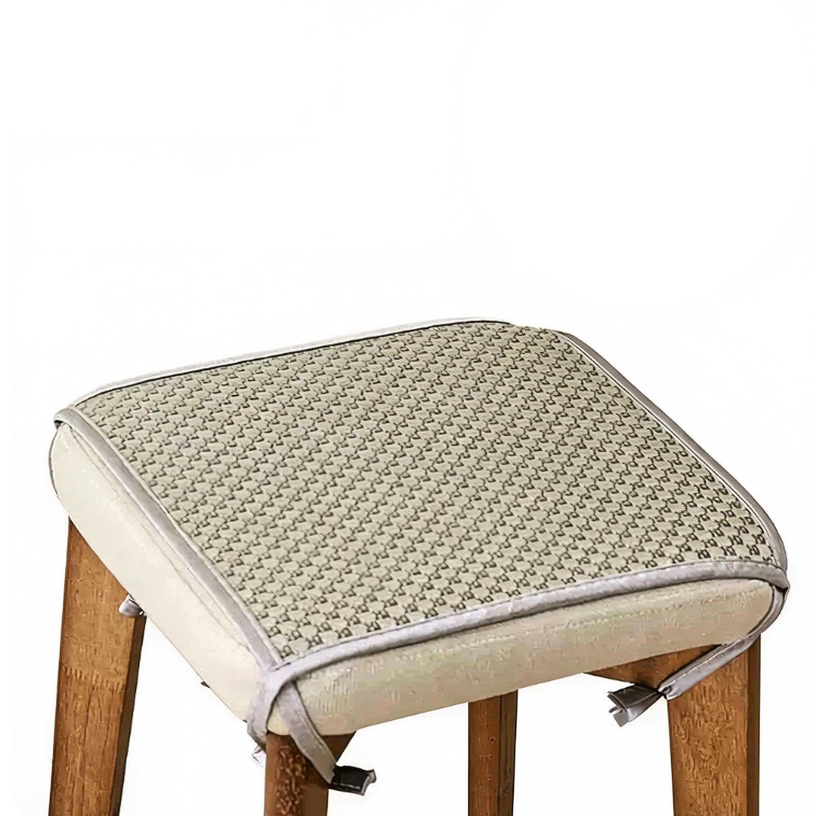 QCKNKMGG Cooling Bamboo Cushion Mat, Cooling Chair Mat Bamboo Seat Cushion Multicolor Multiple Sizes(Grey,45x45cm)