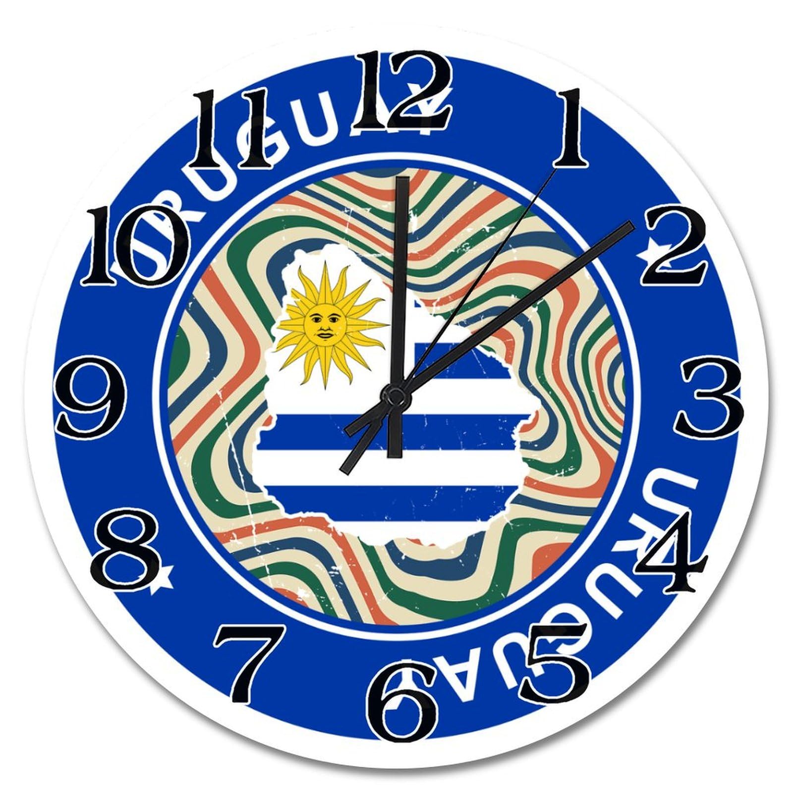 Horloge murale Uruguay pour décorer votre salon au style rustique vintage