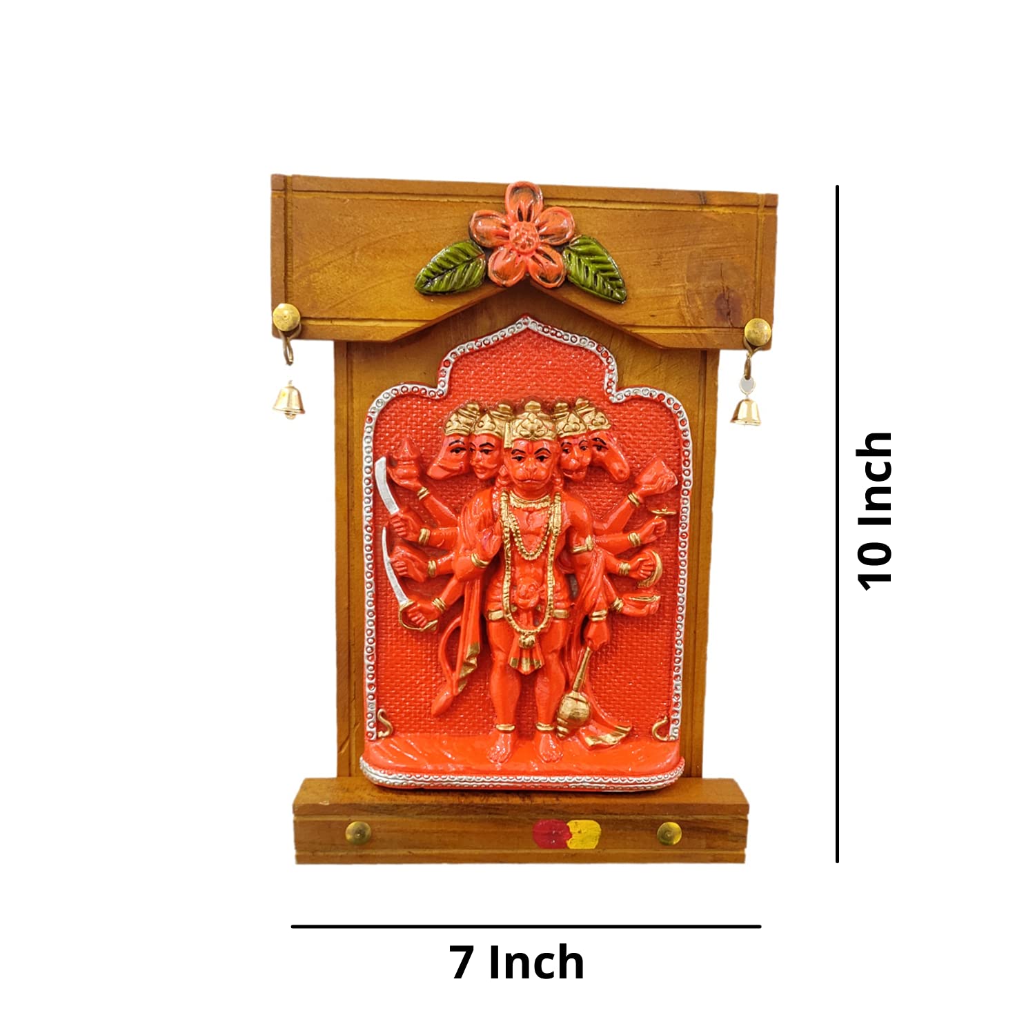 Buy ZariiWalaa Panchmukhi Hanuman Ji with Beautiful Flower