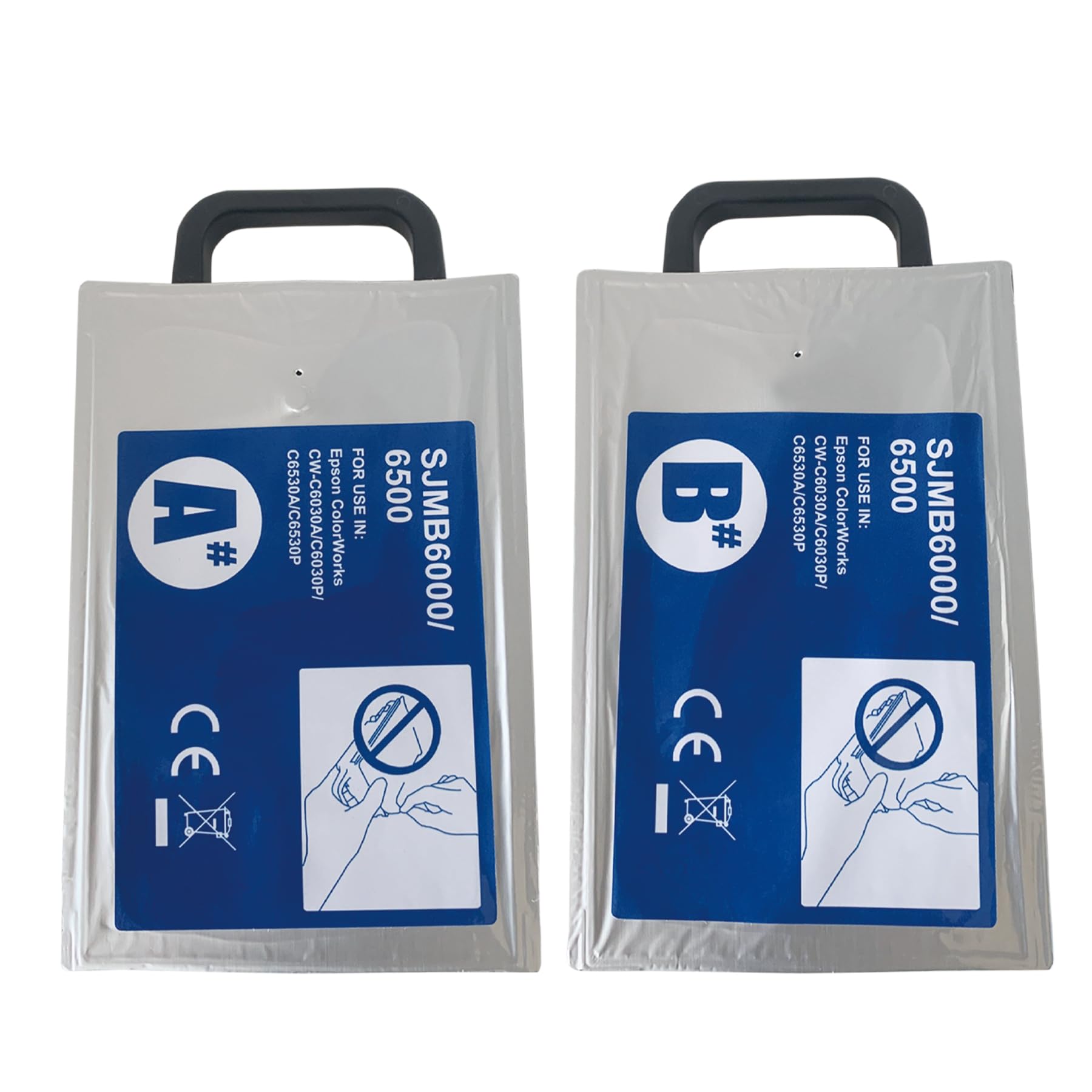 2 cartucce di manutenzione SJMB6500 compatibili con stampanti ColorWorks CW-C6000A CW-C6000P CW-6030A CW-6030P CW-C6500A CW-C6500P, serbatoio di inchiostro di scarto SJMB6000