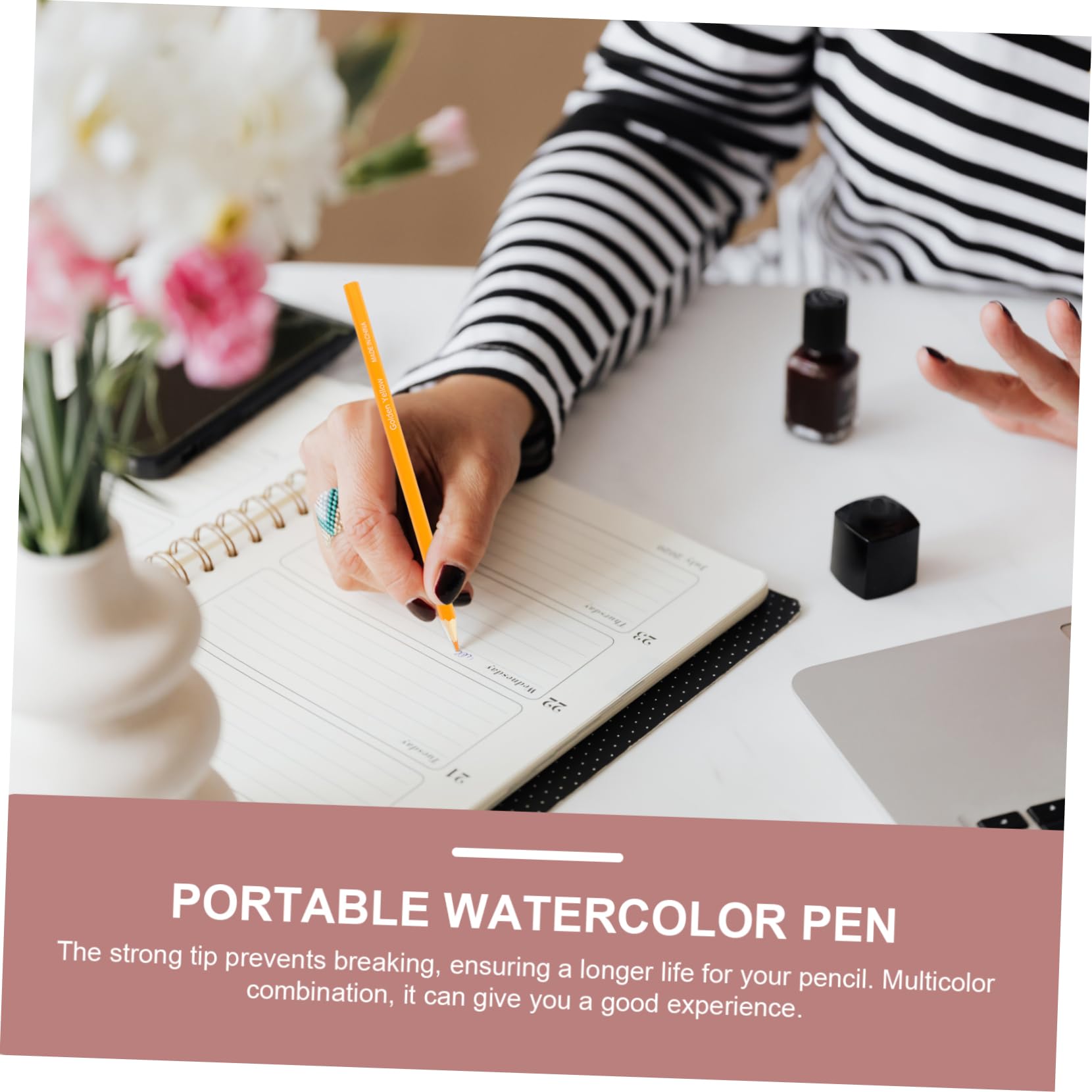 Crayons de Couleur 50 Pièces en Étui Portable pour Artistes