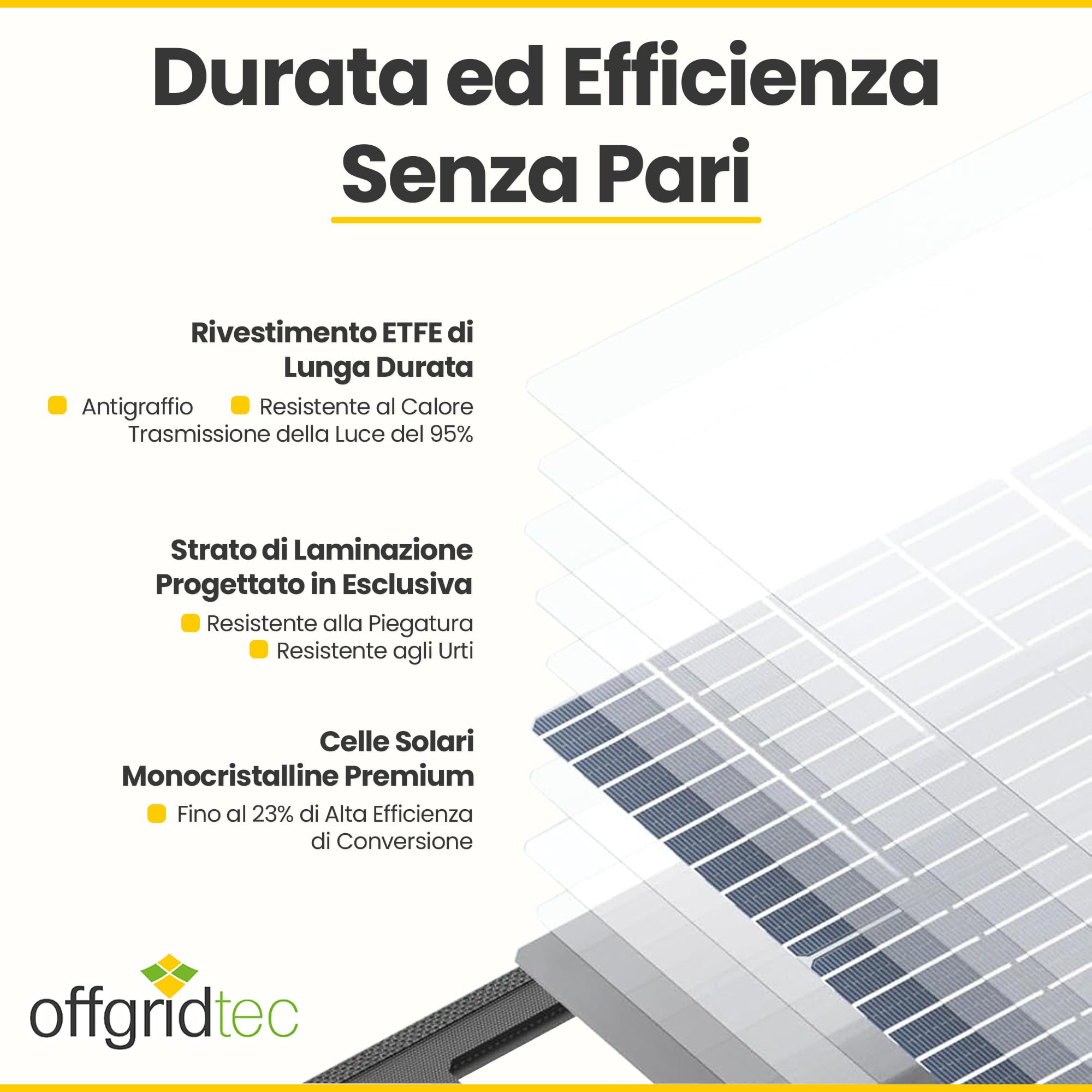 Offgridtec FSP-2 180W pannello solare pieghevole con celle Sunpower backcontact ad alta efficienza senza regolatore di carica con pratico manico per trasporto e vano per cavi. per campeggio caravan