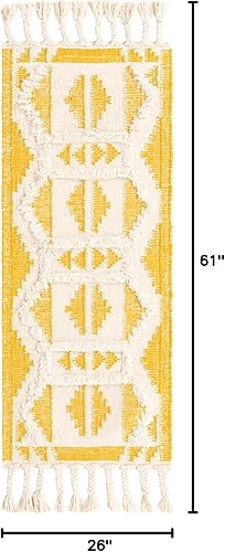 Miniatura 9 de Unique Loom Mesa Collection - Alfombra Maricopa (2 pies 2 pulgadas x 5 pies 1 pulgada, azul marino y blanco)