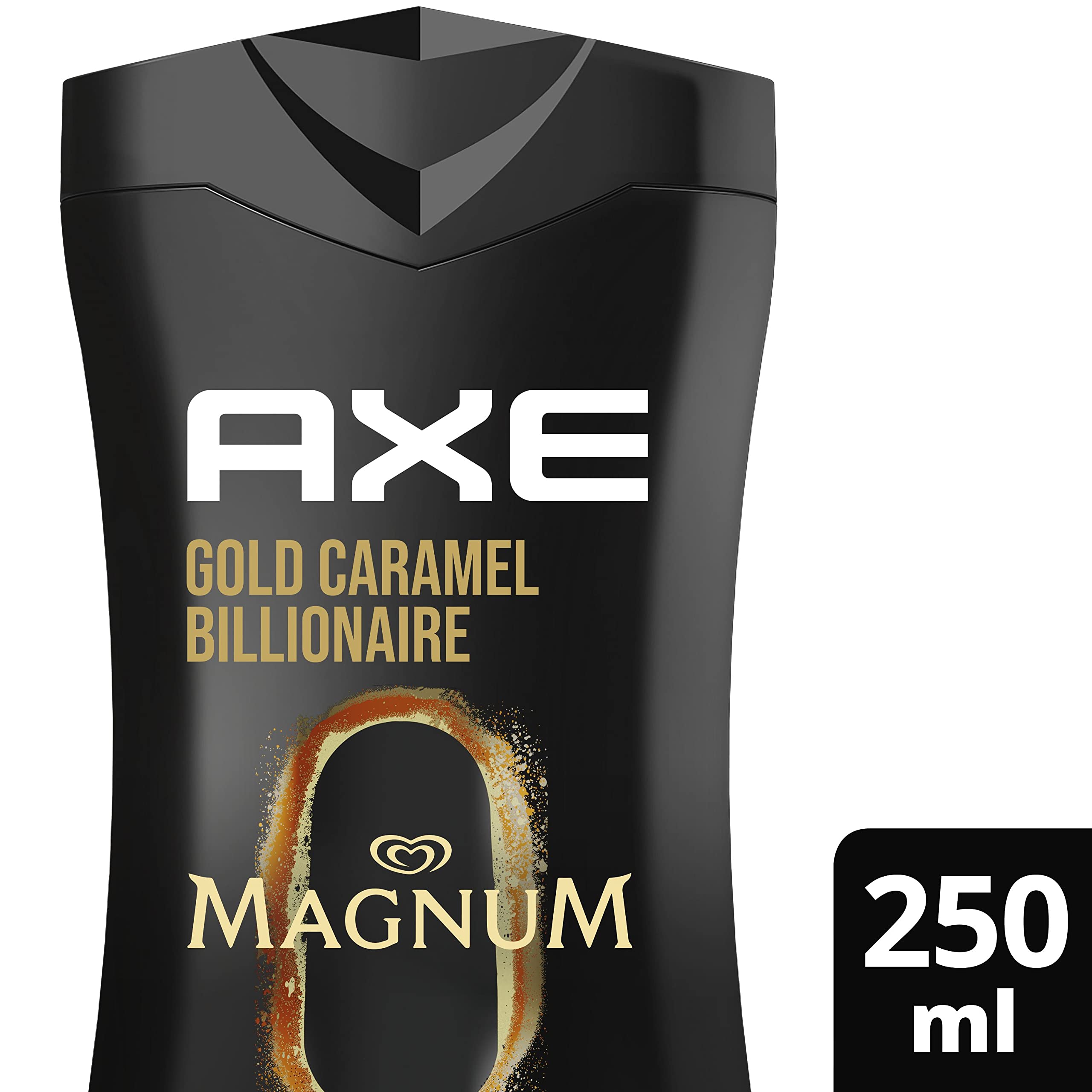 AXE Żel pod prysznic Magnum Gold Caramel Billionaire Limited Edition zapewniający długotrwałą świeżość i zapach, testowany dermatologicznie, 250 ml, 12 sztuk