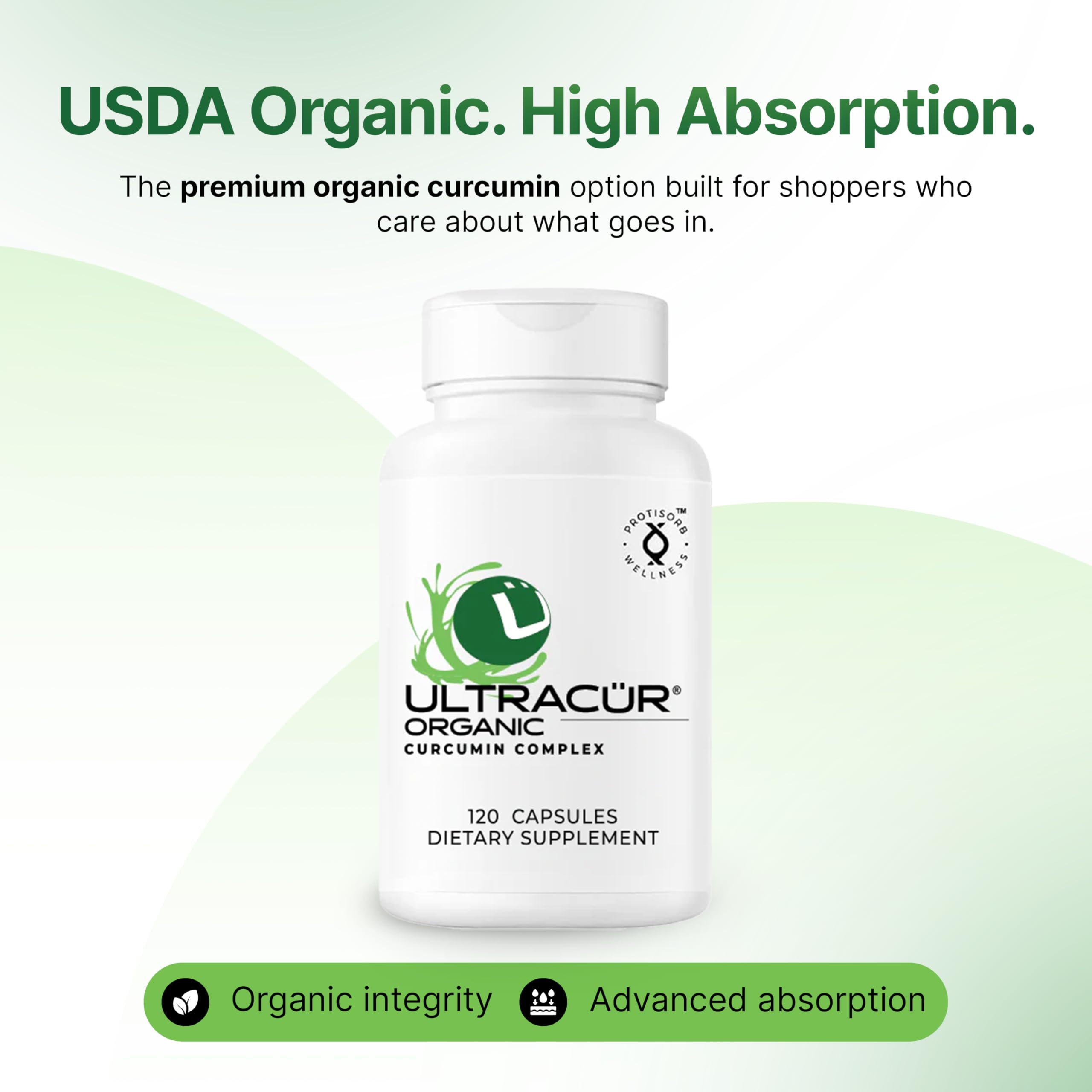 UltraCur Organic USDA Certified Turmeric Capsules - The Curcumin You Can Feel!™ - Turmeric Curcumin Supplement for Optimal Health and Joint Support (120 Count) - Organic Turmeric Supplement Capsules — Amazon image 5