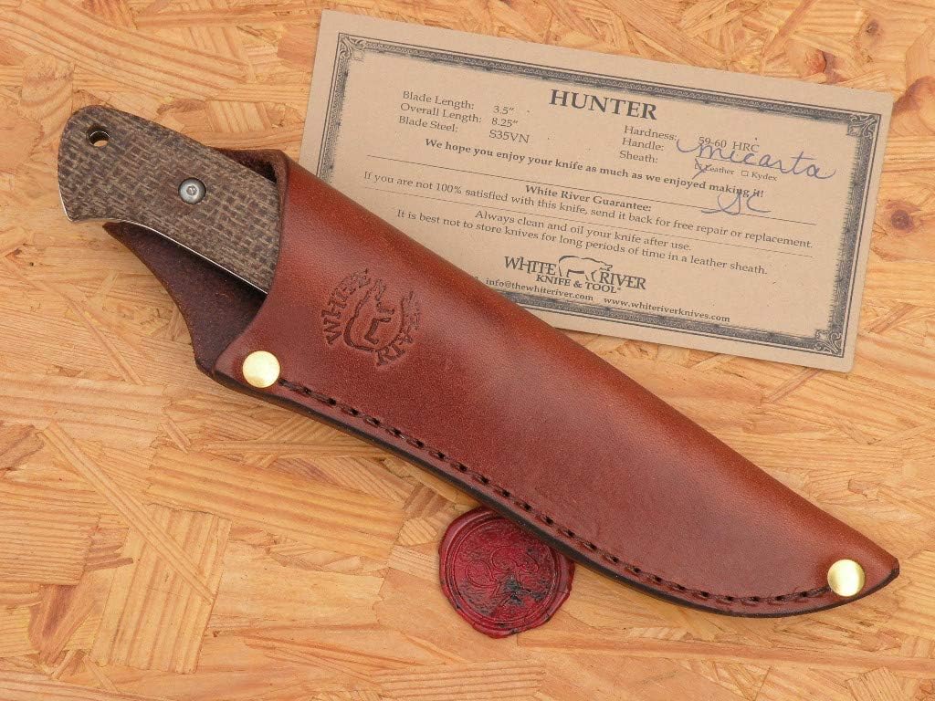 White River Hunter, Natural Burlap Micarta