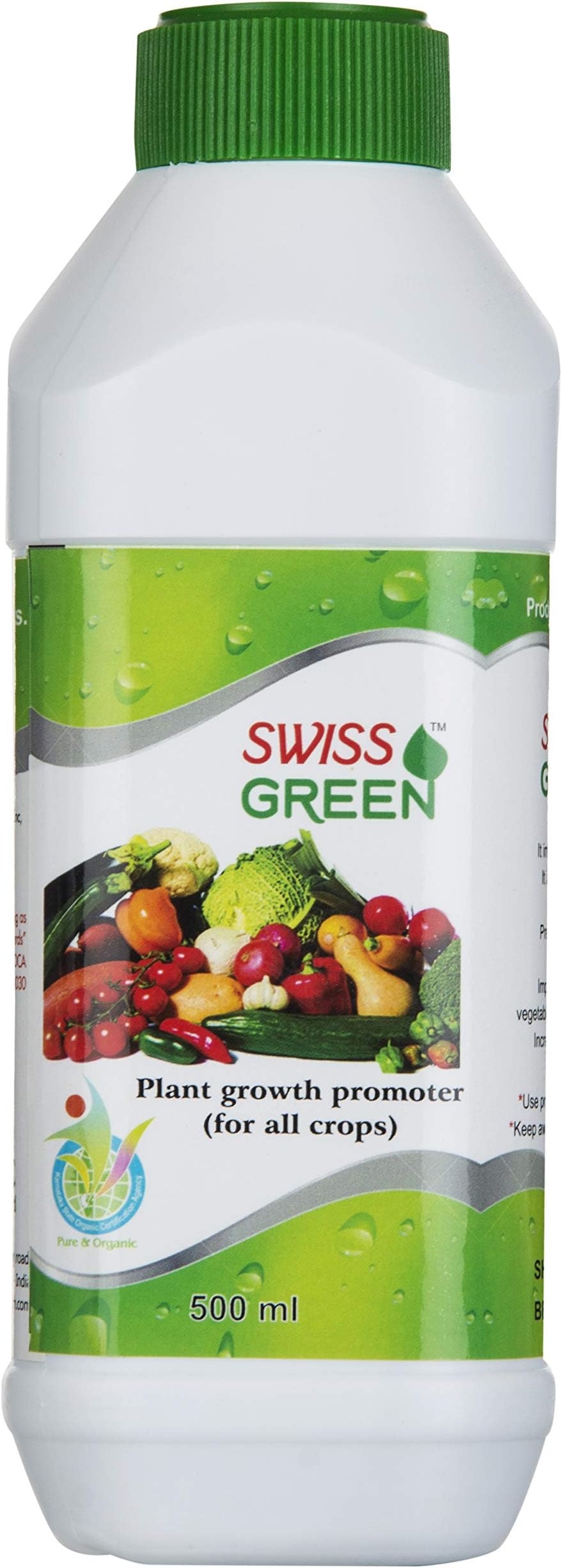 Swiss Green Organic Liquid Plant Growth Promoter & Bio Fertilizer 500 Ml For Flowers/ Crops/ Ornamental Plants