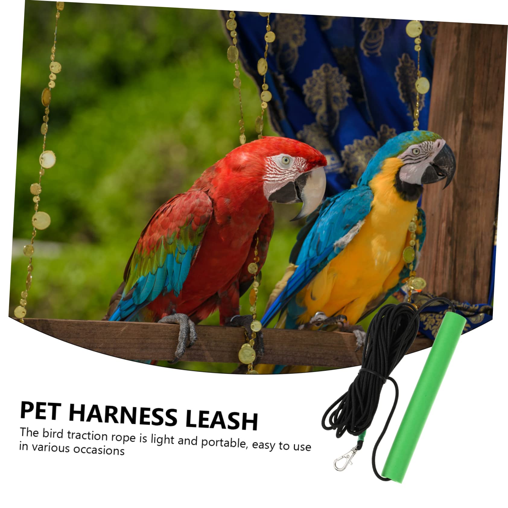 BESPORTBLE 2 Correas De Entrenamiento para Loros Y Pájaros Voladores Ideales para Exteriores.